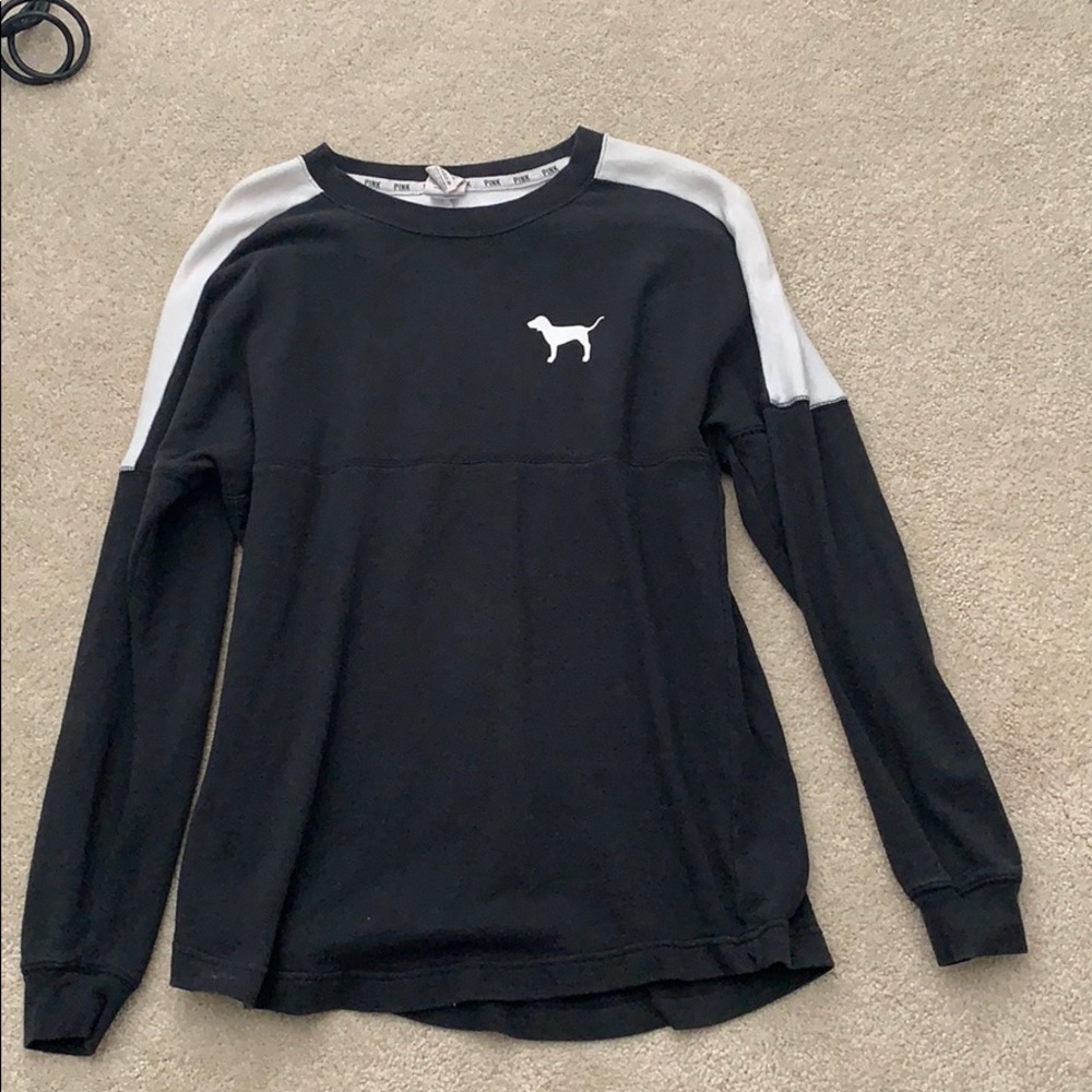 a pink long tee
